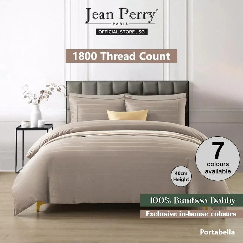 [New Arrival Bamboo Dobby 1800TC - Bedsheet Set] Jean Perry "Rexburg" Bamboo Dobby 1800 Thread Count Collection Bedsheet Set