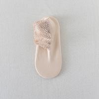 1 pair of women's stockings, super soft lace edge, non-slip, super elastic, skin-friendly, warm, plain color, skin color socks, thick soles, floor socks, household items